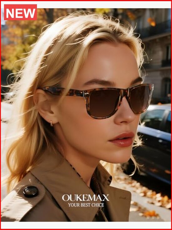 Polarized Square Sunglasses UV400 Protection Lightweight Frame main image 4